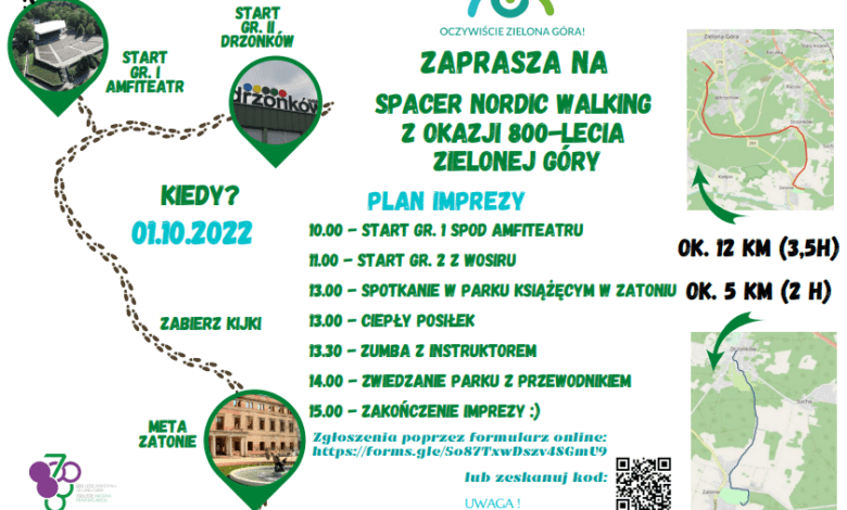 Spacer nordic walking