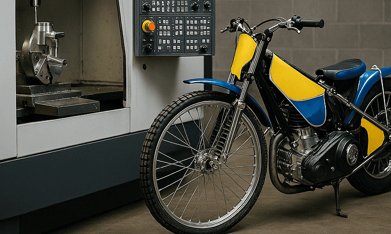 Obróbka CNC na stałe zagościła w żużlowym warsztacie