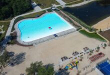 H2Ochla, H2Ochla Kąpielisko Zielona Góra, Dron, Dron H2Ochla, Basen