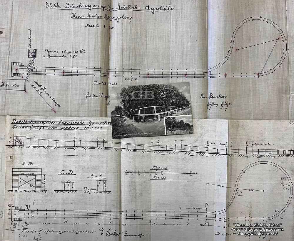 Tor saneczkowy na “Olimpie”[Nieznana Zielona Góra]